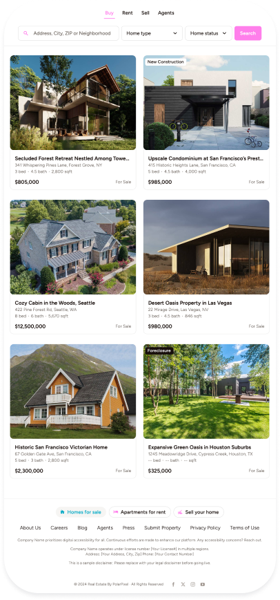 Real Estate Website Screenshot 3